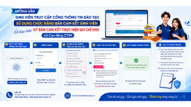 Hướng dẫn ký Bản Cam kết thực hiện nội quy Học sinh – Sinh viên